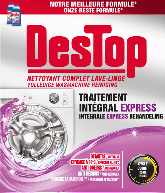 Destop Nettoyant Lave-Linge Express